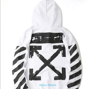 White Size Medium Off White Hoodie